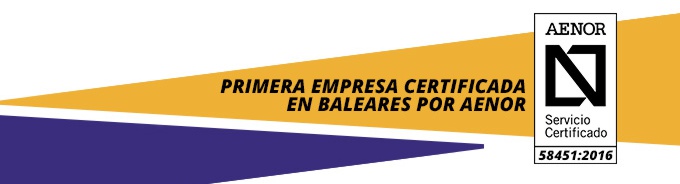 cerificada en baleares por aenor